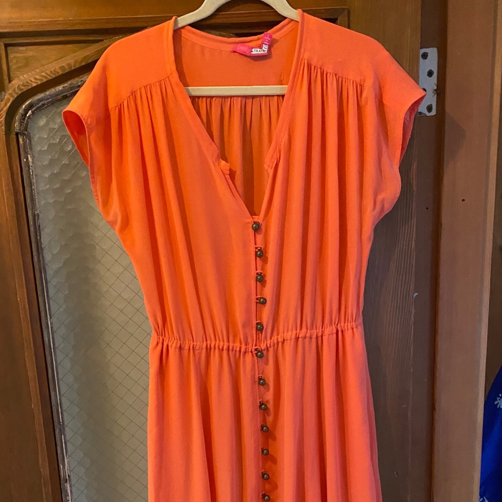Silk Coral Midi Plenty by Tracy Reese Dress